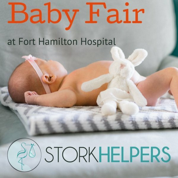 Baby Fair at Fort Hamilton Hospital flyer with baby